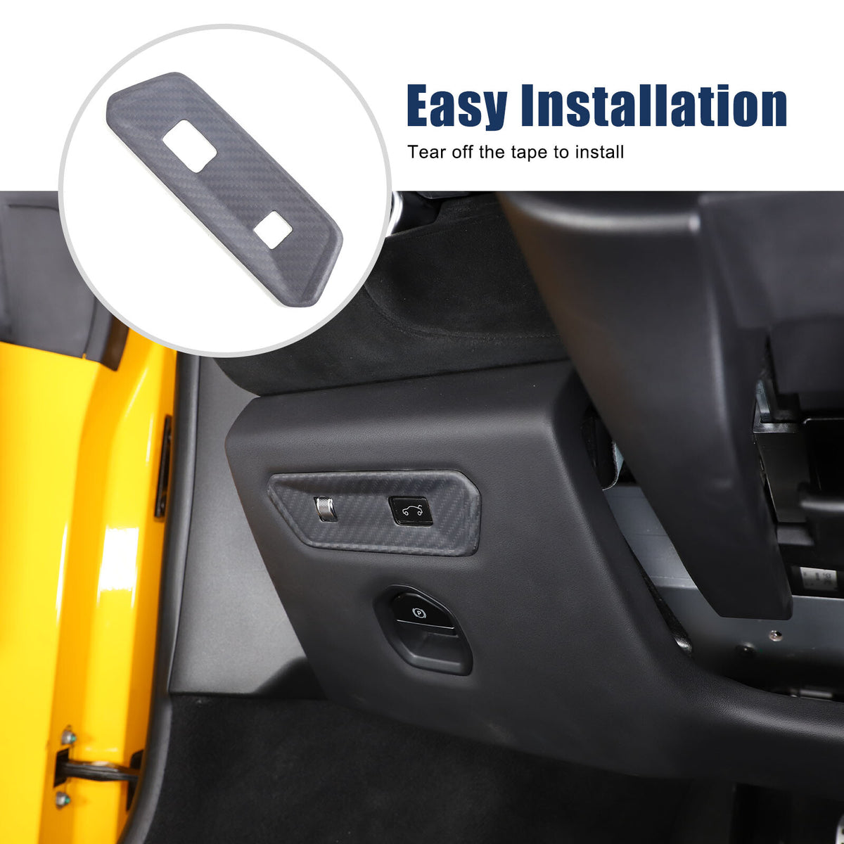 Matte Real Carbon Rear Door Tailgate Switch Cover Trim For Lotus EMIRA 2021-2025 22