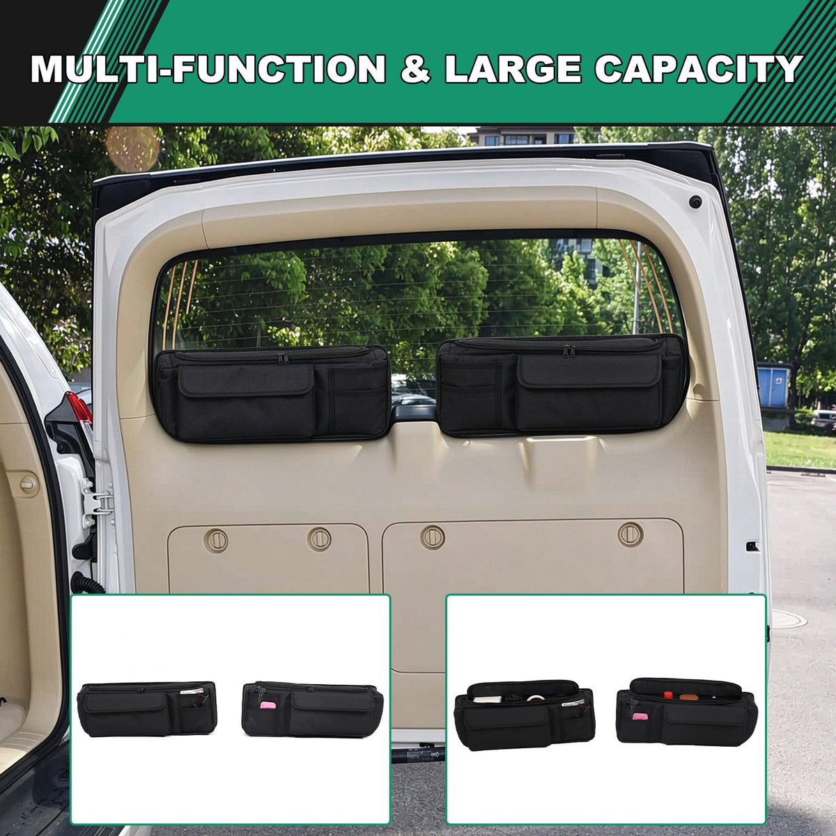 Rear Tailgate Window Storage Bag Tray For Toyota Prado J150 2010-2017 4