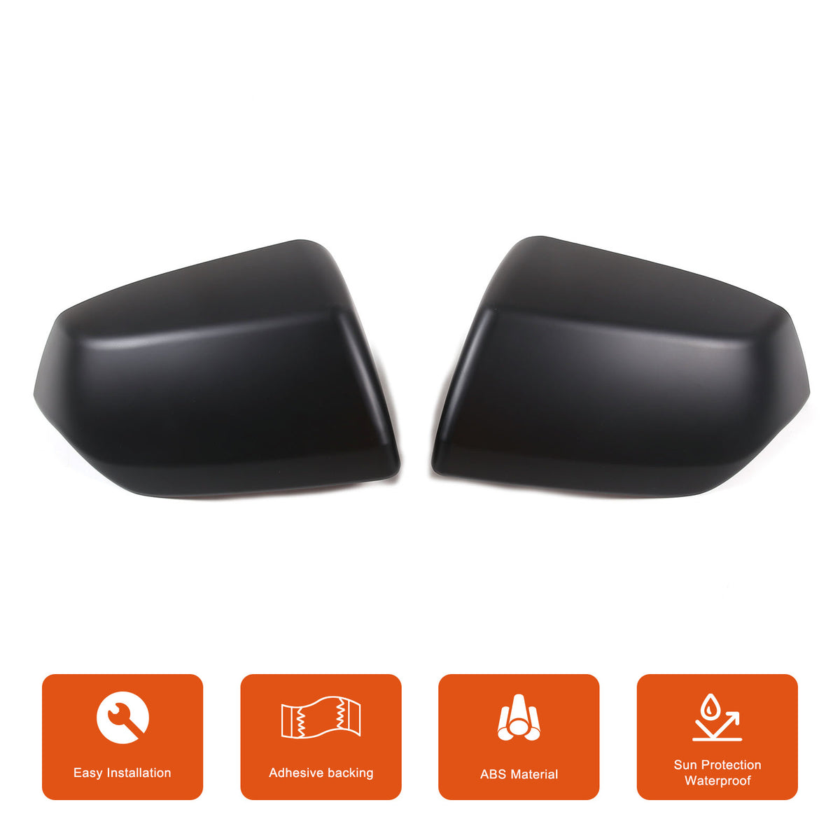 Matte Black Side Rearview Mirror Cover Caps For Cadillac Escalade 2021-2023 US 9