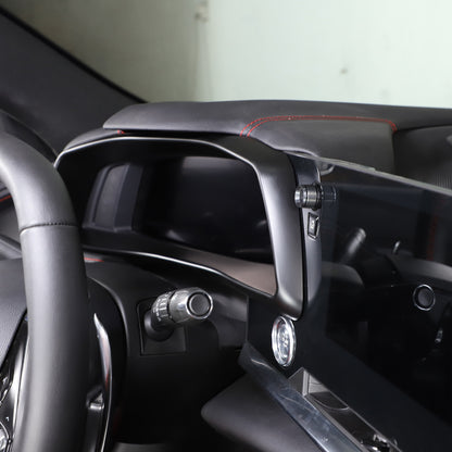 Matte Black Instrument Gauge Cluster Cover Trim For Corvette C8 Z51 Z06 2020-25 9