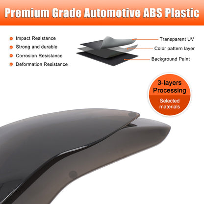 Transparent Gray Smoked Front Headlight Trim Cover For Tesla Model 3/Y 17-22 US 8