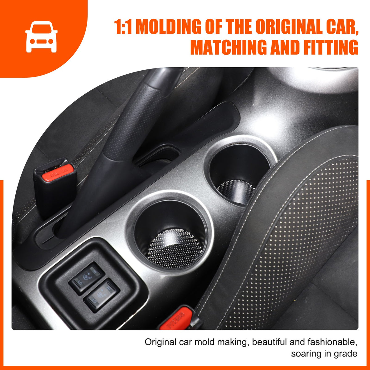 Soft Carbon Fiber Interior Center Console trim Sticker For Nissan Juke 2011-2019 173