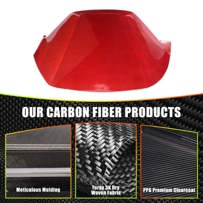 Red Real Carbon Fiber Dashboard Instrument Upper Trim For Subaru WRX VB 2022+ 14