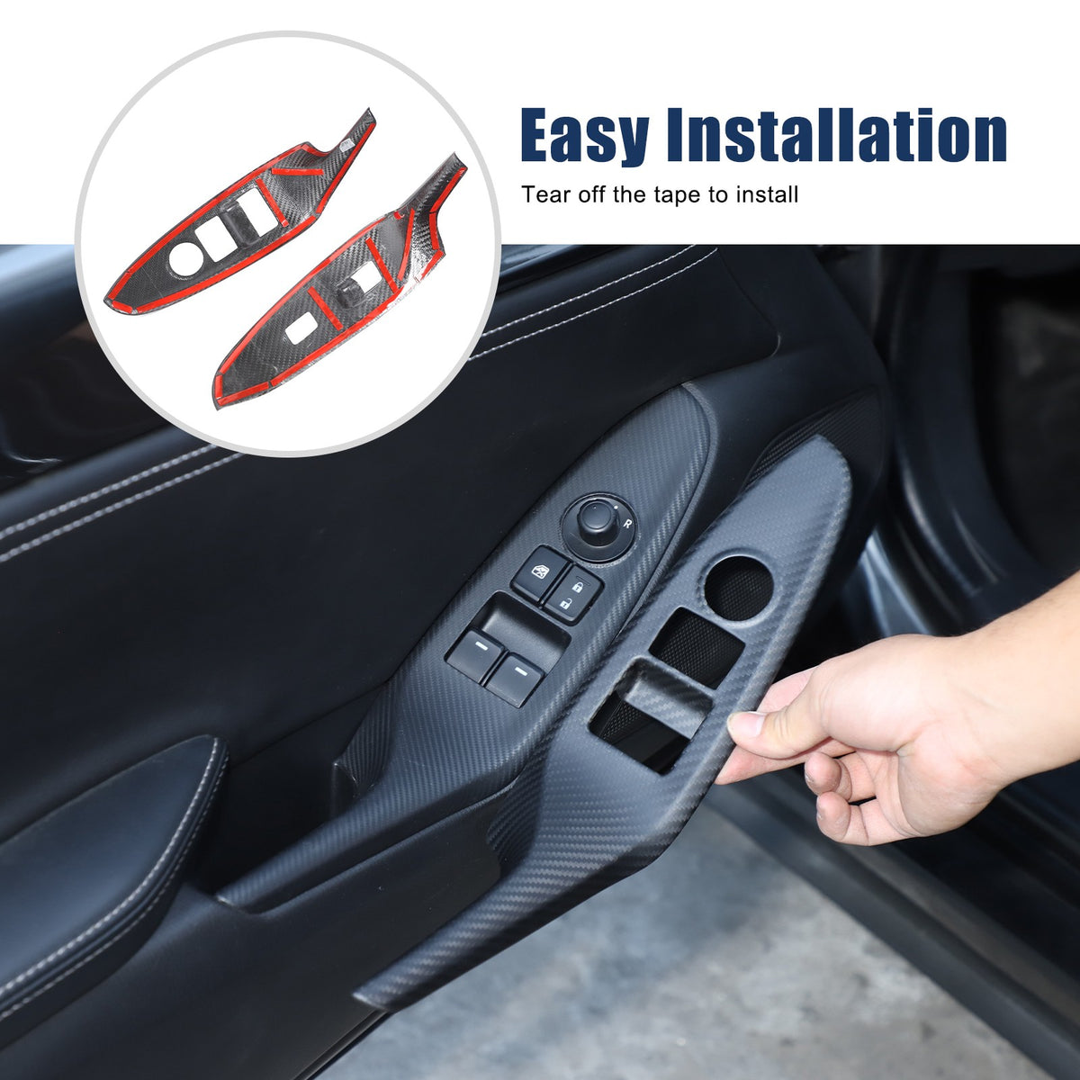 Matte Real Dry Carbon Fiber Interior Full Trim For Mazda MX-5 Miata 2016-2026 57