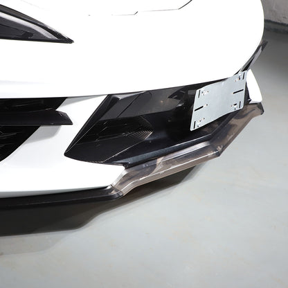 ABS Carbon Front Side Air Intake Vent Grille Cover Trim For Corvette C8 20+ 3
