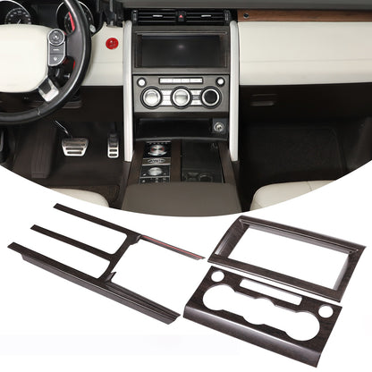 3pcs Wood Grain Center Console Trim Kit For Land Rover Discovery 5 L462 2017-20 16