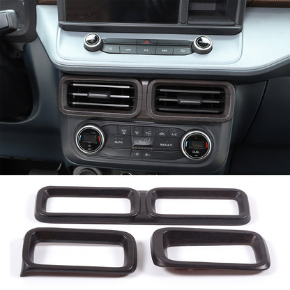 Oak Wood Grain Interior Decoration Cover Trim Kit For Ford Maverick 2022-24 6