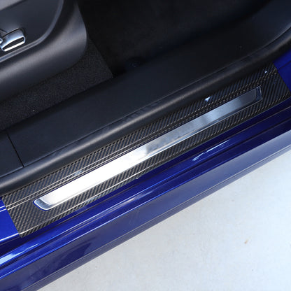 Real Carbon Fiber Scuff Plate Door Sill Cover Protector For Maserati Grecale 22+ 7