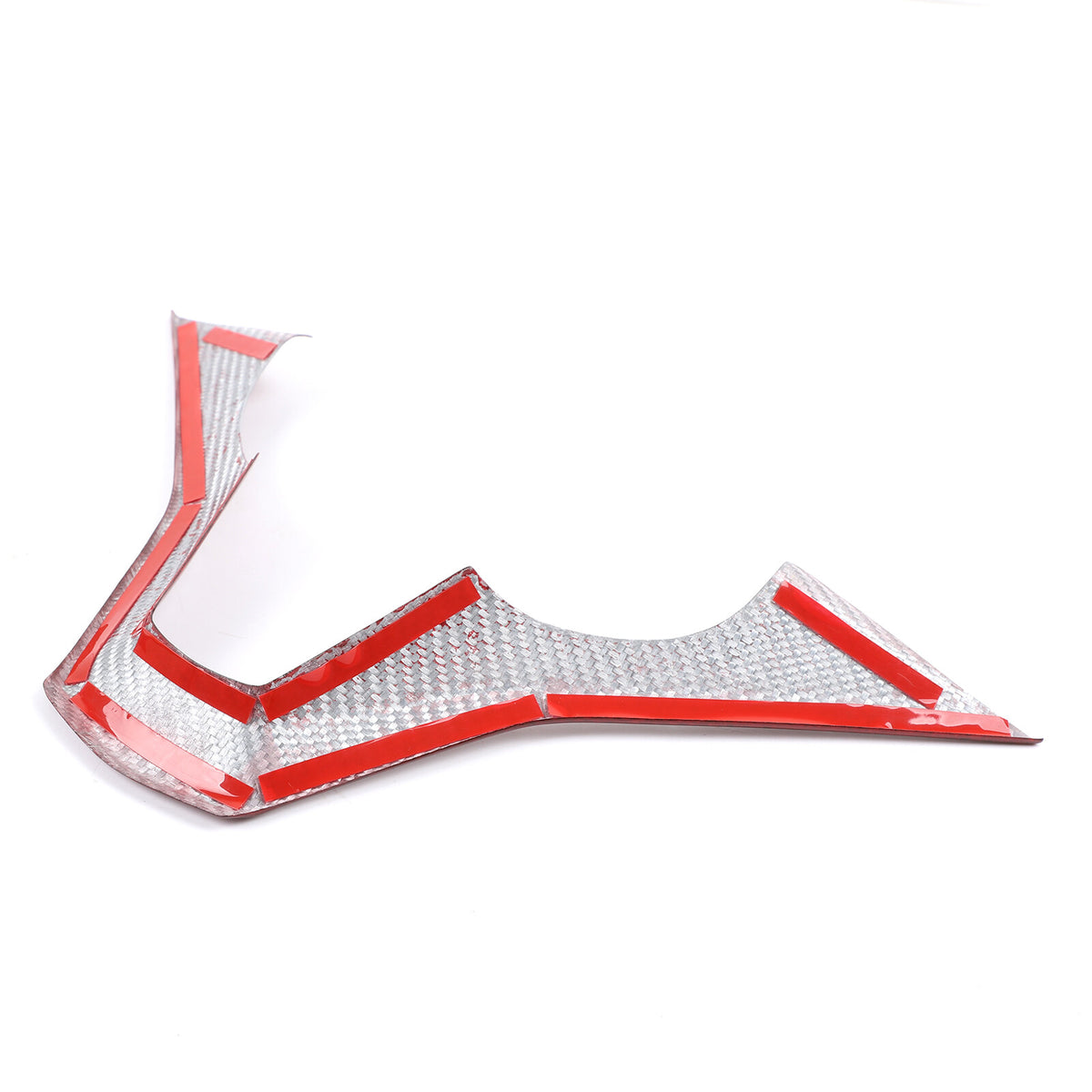 Red Real Carbon Fiber Steering Wheel Base Cover Trim For Cadillac Escalade 2021+ 11