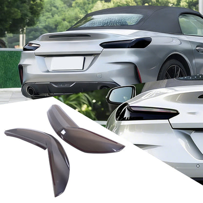 Smoked Black Rear Tail Light Guard Decor Cover Trim Bezels For BMW Z4 G29 2019+ 12