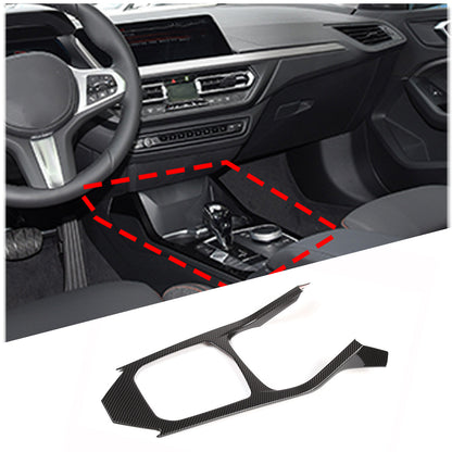 ABS Carbon Center Console trim Cover for BMW 1 Series 118i 128ti Hatchback 20-24 5