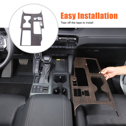 Grain Center Console Gear Shift Panel Trim For Toyota Land Cruiser LC250 24+ US 10