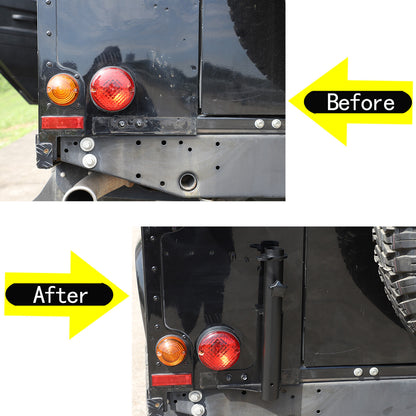 Alloy Right Tailgate Flag Pole & Antenna Bracket For Land Rover Defender 04-19 6