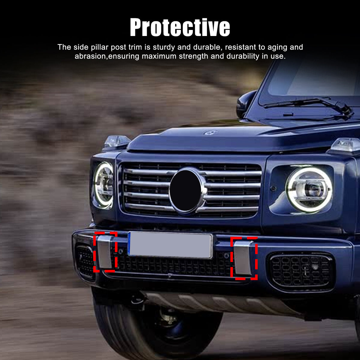 Real Carbon Fiber Front Bumper Air Intake Grille Trim Set For Benz G63 W465 25+ 16
