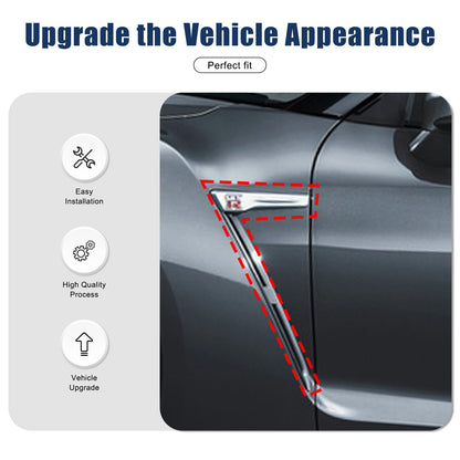 Real Dry Carbon Fiber Front Fender Air Vent Trim For Nissan GTR R35 2008-2016 4