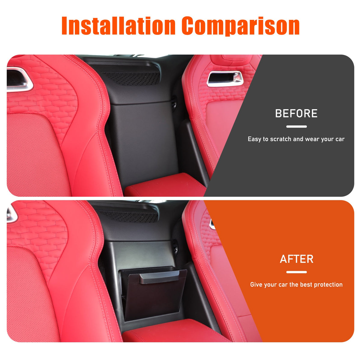 Center Conosle Back Storage Box Trim Cover For Jaguar F-TYPE Coupe 2013-24 US 5