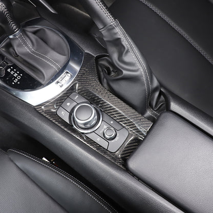 Real Carbon fiber Center Multimedia Panel Cover Trim For Mazda MX-5 2016-23 US 2