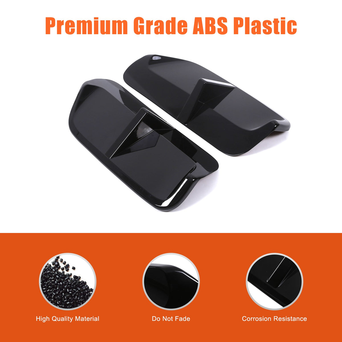 Piano Black Rear Lower Bumper Side Spoiler Trim For BMW X1 U12 23+ Sport US 22