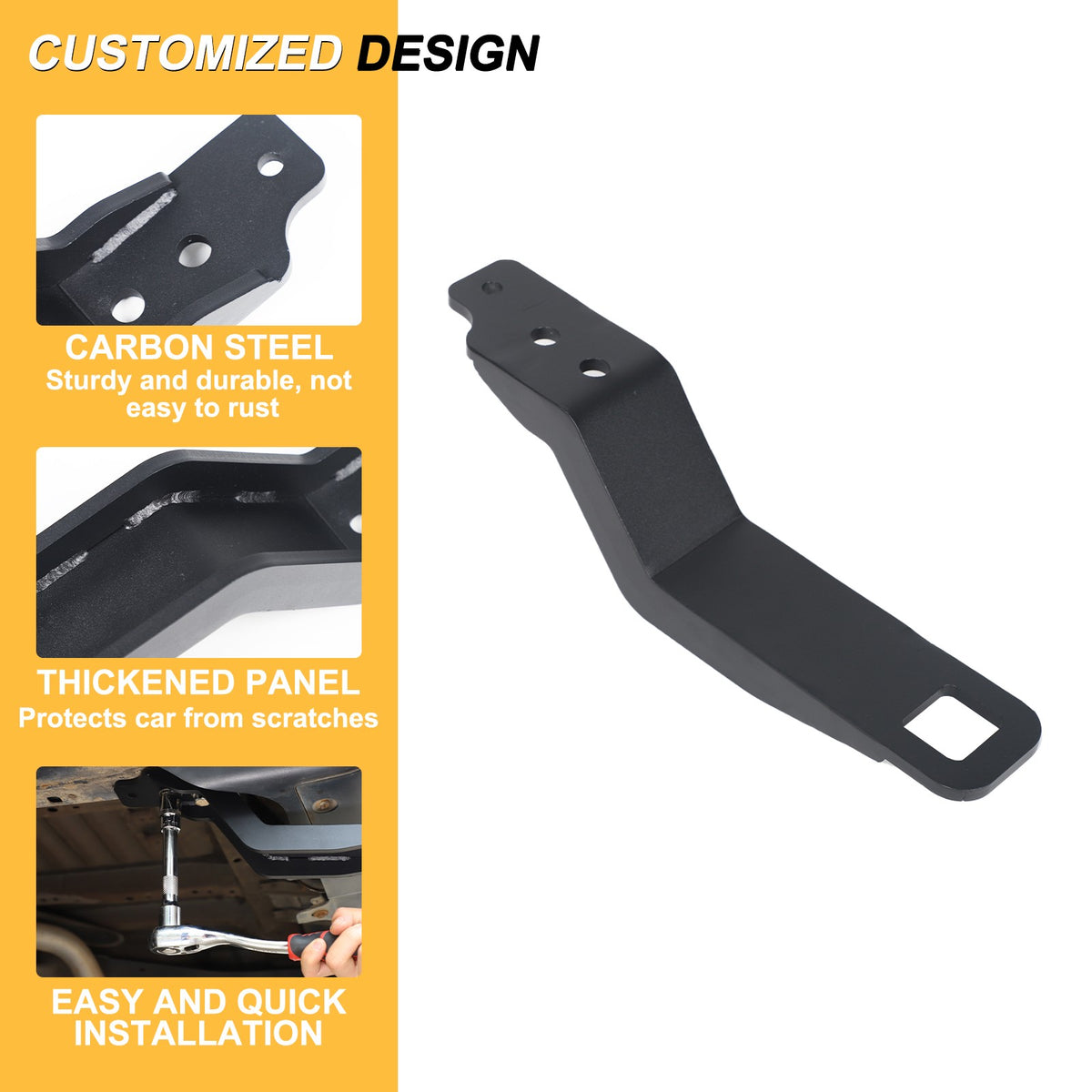 Steel Rear Bumper Tow Hook For Toyota FJ Cruiser 2007‑2021 6
