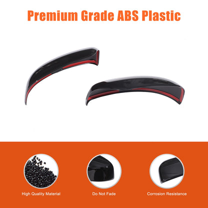 Glossy Black Exterior Door Handle Side Mirror Trim Set For Nissan 370Z Z34 09-20 12