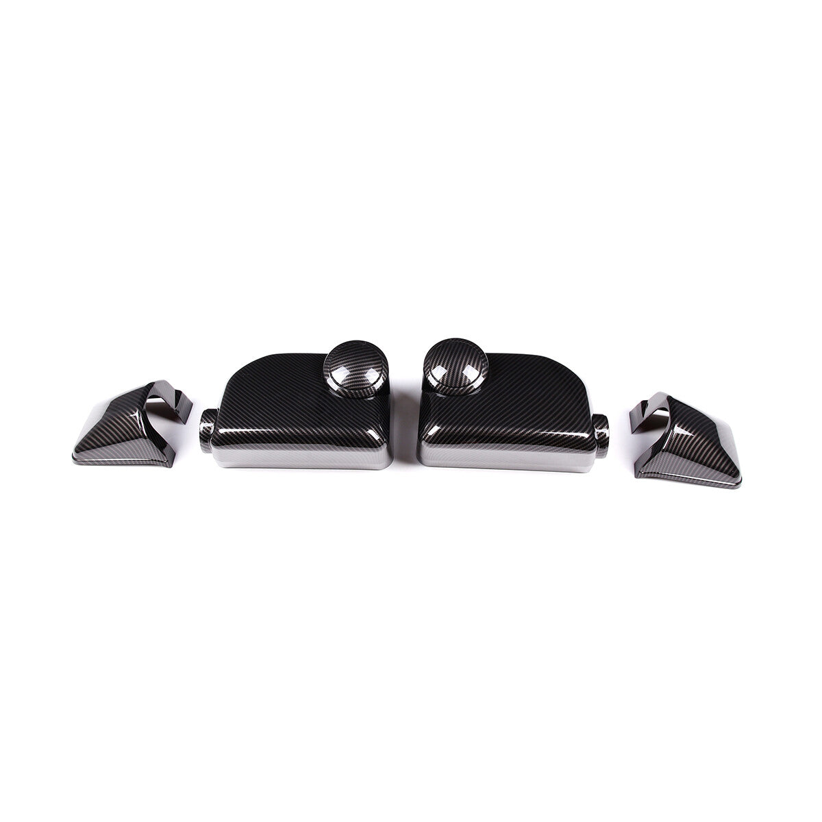 Carbon Fiber Style Rearview Mirror Cover & Door Handle Trim For FJ Cruiser 07-21 9