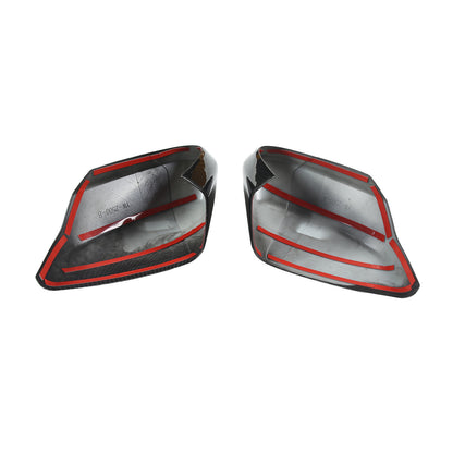 Carbon Pattern Fender Trim Door Handle + Rearview Mirror Cover For Corvette C8 10