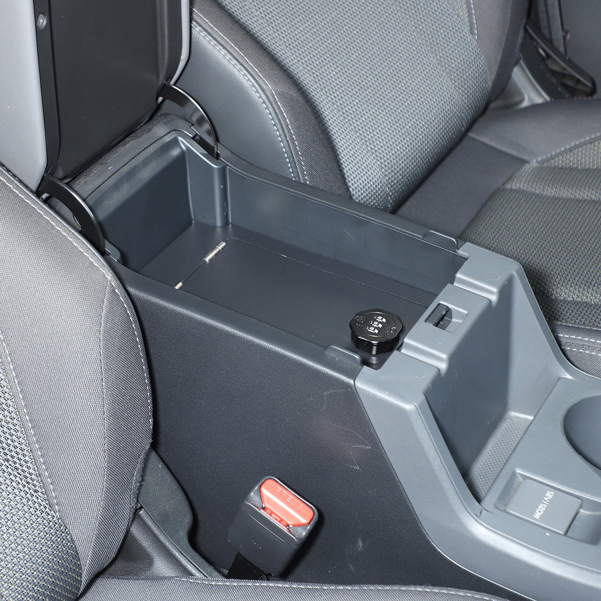 Alloy Center Console Safe Storage Lock Box Tray For Subaru Crosstrek GU 24+ US 24