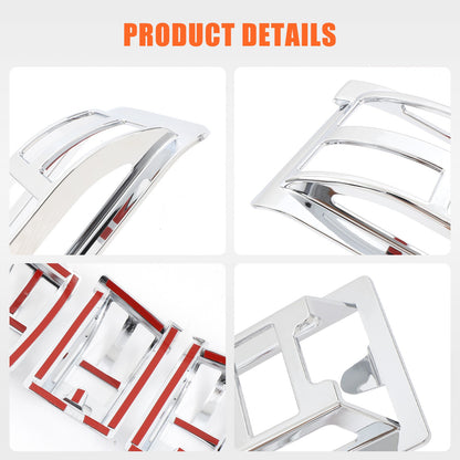 Silver Chrome Exterior Door Handle Mirror Hood Vent Trim Kit For Hummer H2 03-09 115