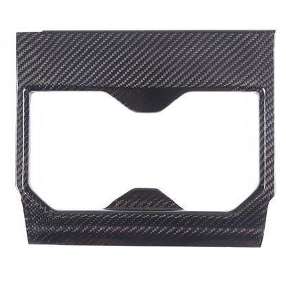 Real Carbon fiber Center Front Cup Holder Cover Trim Frame For Toyota Tundra 22+ 17