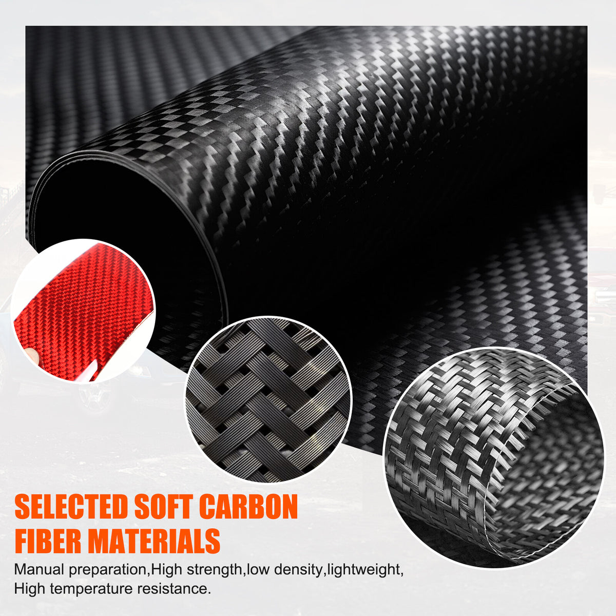 Red Carbon Fiber Car Exterior Front Lip Cover Trim Sticker For Corvette C8 20-25 6
