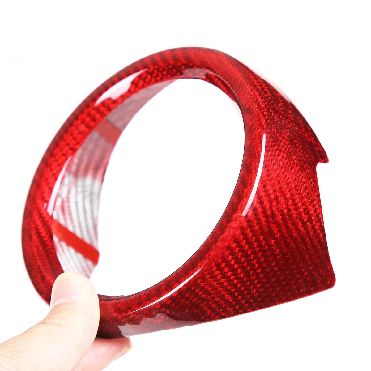 For Alfa Romeo Stelvio 17+ Red Real Carbon fiber Side Air Vent Outlet Cover Trim 12