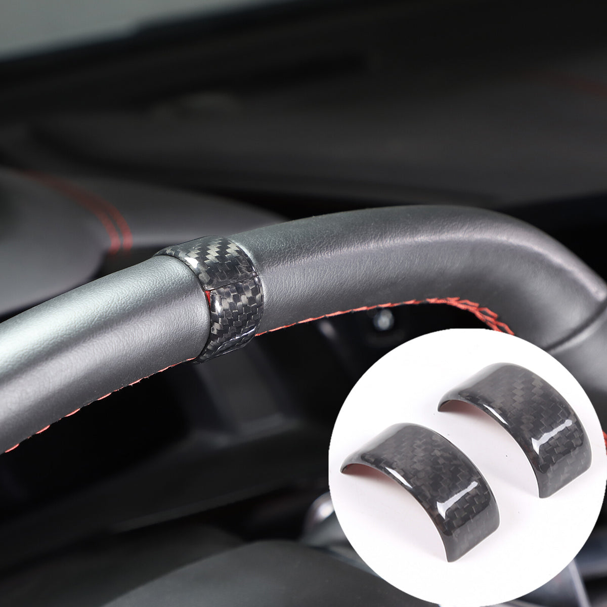 Carbon Fiber Interior Trim Cover Set For Corvette C8 2020-2026 2