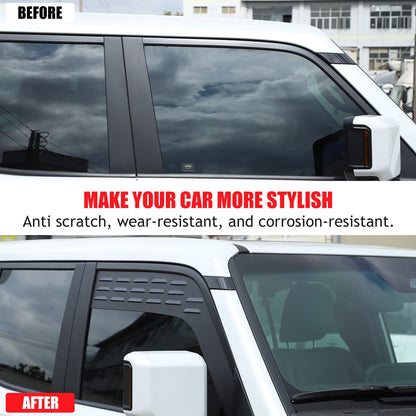 Front & Rear Window Louver Air Vent Trim For Toyota Land Cruiser Prado LC250 24+ 5