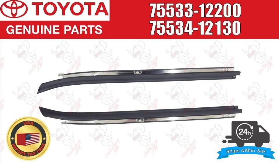 Toyota Genuine Corolla Coupe AE86 Windowshield Outside Mouldingd Pair Set OEM 1