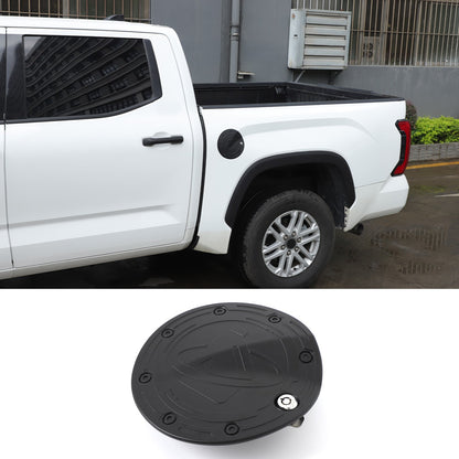 Steel Locking Fuel Door Black Gas Tank Cap Cover Lock Key For Toyota Tundra 22+ 20