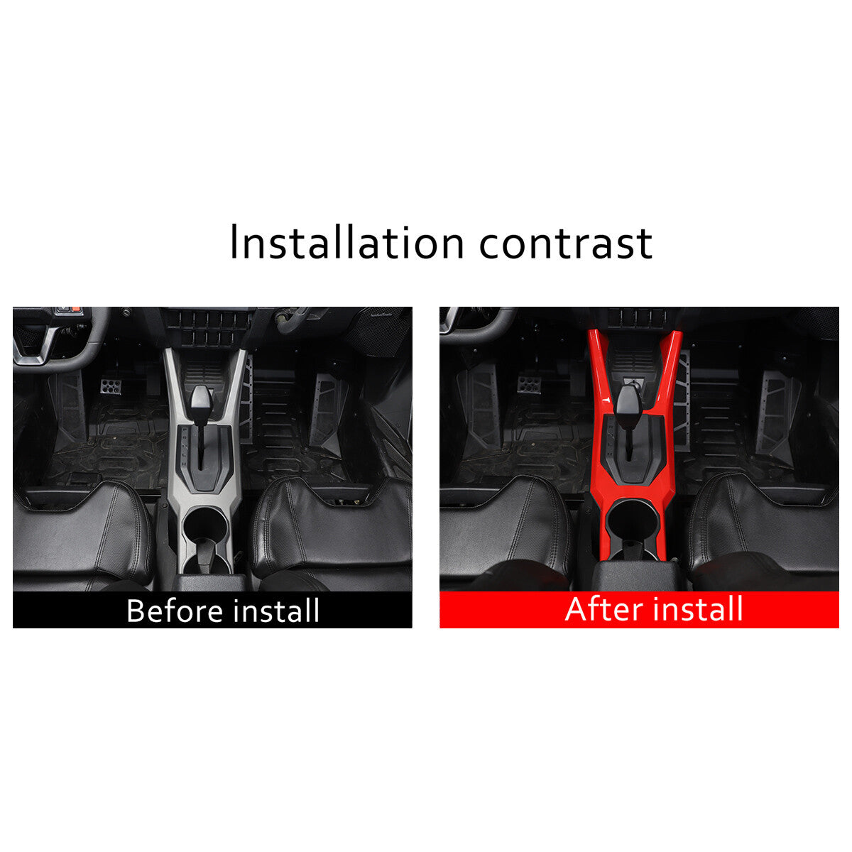 Red Center Console Panel Cover Trim For Polaris RZR PRO XP Ultimate 2021 US 8