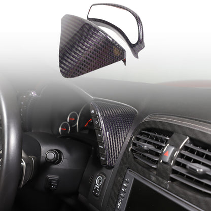 Real Carbon Fiber Interior Dashboard Console Frame Trim For Corvette C6 2005-13 4