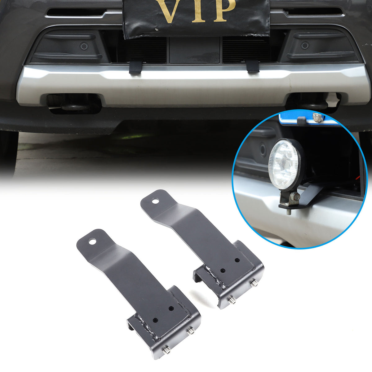 Steel Front Grille Searchlight Mount Bracket For Ford Ranger T9 P703 2023-24 12