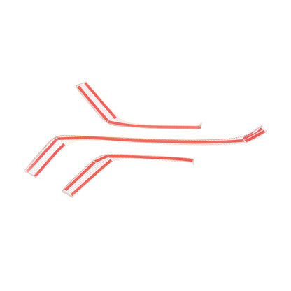 Yellow Carbon Fiber Console Side Dashboard Trim Strip For Corvette C8 20-25 11