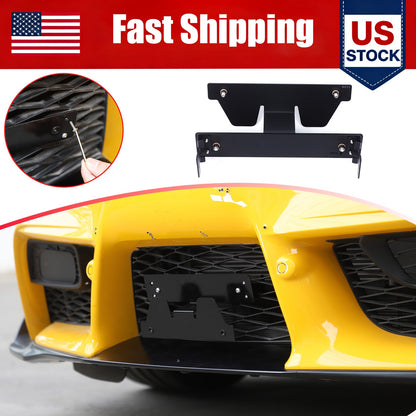 Carbon Steel Front Grille License Plate Bracket For Toyota Supra A90 2019+ US 1