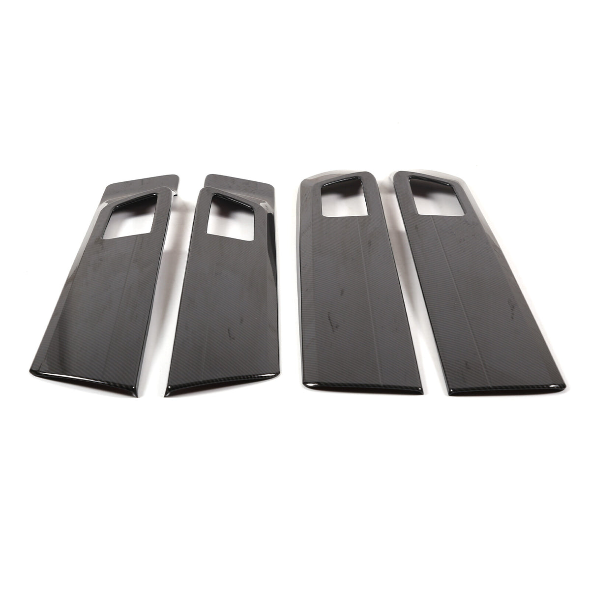 ABS Carbon Fiber Inner Door Handle Panel Frame Trim For Toyota Tundra 2022-23 US 9