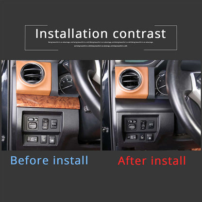 Matte Black Dashboard Center Console Panel Trim For Toyota Tun-dra 2014-21 6