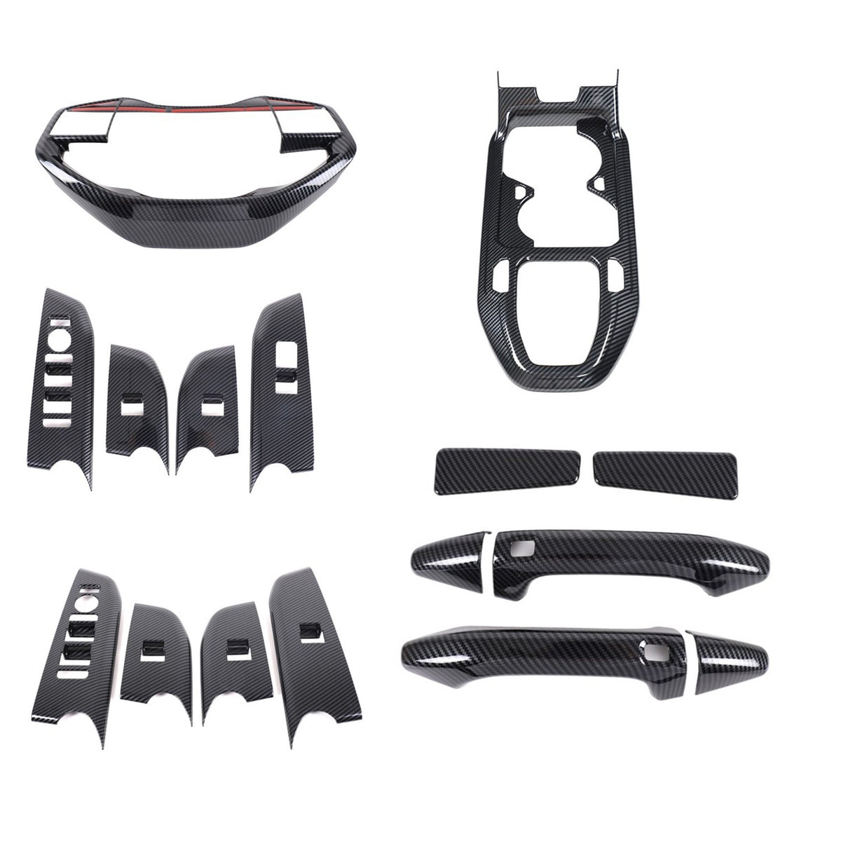 ABS Carbon fiber Interior Cover Trim Decor Accessories For Kia K4 2025+ 1