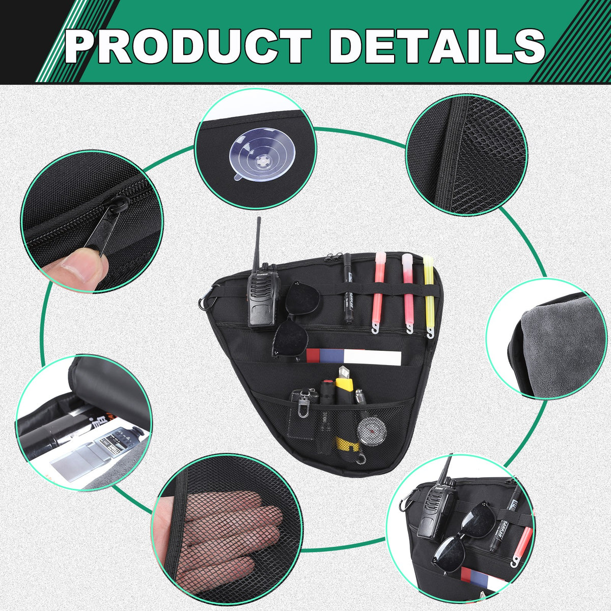 Rear Side Window Storage Bag Tray For Lexus LX J200 2022+ 17