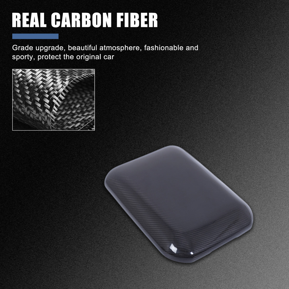 Real Carbon Fiber Center Armrest Box Trim For Toyota Land Cruiser LC250 24+ 16