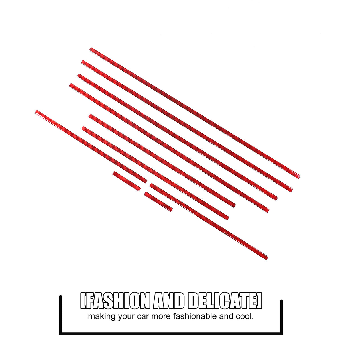 Red Cabon Body Side Door Moulding Sticker For Benz G Class W463 G500/55/63 07-18 15