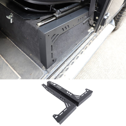 Black Seat Box Corner Carpet Mat Protector For Land Rover Defender L316 04-18 US 14