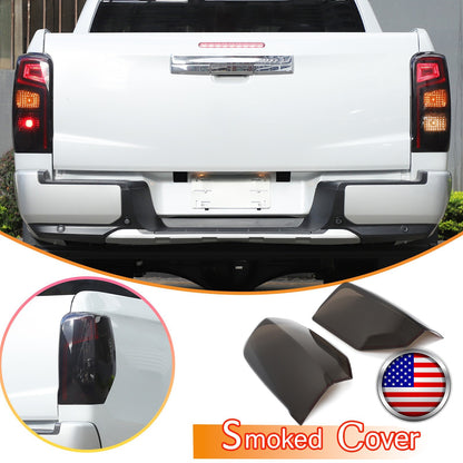 Smoked Black Rear Tail Light Guard Cover Trim Bezel For Mitsubishi L200 2019+ US 1