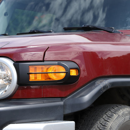 Matte Front Rear Headlight Tail Light Cover Trim Set For 07-20 Toyota FJ Cruiser 21