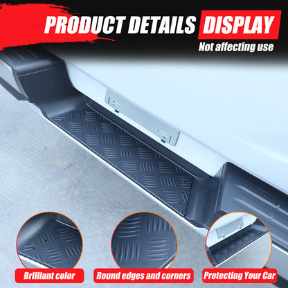 Black Alloy Rear Bumper Footrest Guard Plate For Mitsubishi L200 Triton 2019+ 7